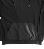 The Best Hoodie Ever With Waxed Tip Drawstring and Nylon Pocket Black Hoodie / Jet Black