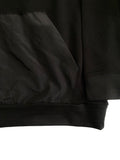 The Best Hoodie Ever With Waxed Tip Drawstring and Nylon Pocket Black Hoodie / Jet Black