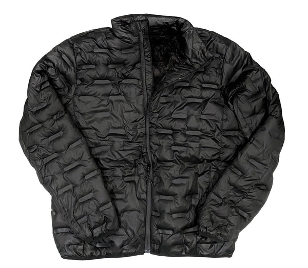 Macro Quilt Black Lined Jacket