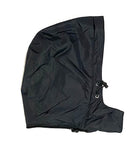 Heavy Rain Puffer Jacket - Black / Orange Accents - PLAIN NO PRINTS