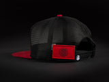 MEXICO Red /Black  Patched Trucker Hat