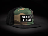 MEXICO'S FINEST  Camo/Black  Patched Trucker Hat