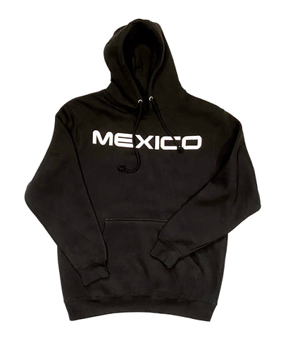 Mexico Classico Black Hoodie White Print