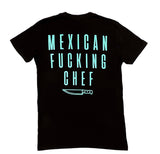 Mexican Fucking Chef - Classic  Tee - Black / Turquoise
