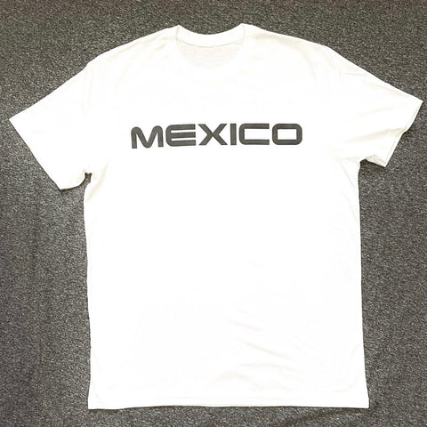 Mexico Clasico Premium White  Tee - Black Print -
