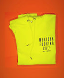 Mexican Fucking Chef X Printed Electric Neon Yellow Premium Hoodie - Orange  / Black