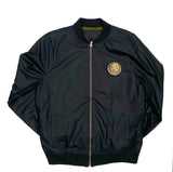El Angel Jacket- Black / Gold Print and Frontal Patch