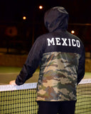 Mexico Classic Light Weight Track Jacket - Two Tone Black/Camo WHITE PRINT