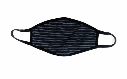 Cloth Face Mask Navy Striped