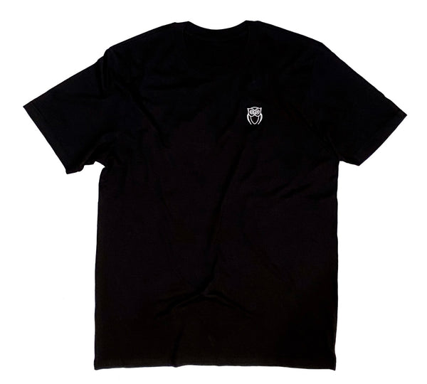 BUHO Black Tee Frontal White Embroidery