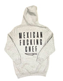 Mexican Fucking Chef  Gray  Premium Hoodie - Black Print -