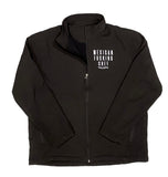 MEXICAN FUCKING CHEF Shell Rain Fleece-Lined Performance Jacket - Black - PRINTED WHITE