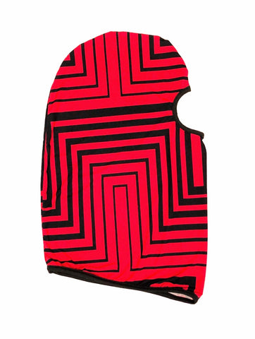 DIRTBAG Skimask Dustmask SandMask   -Geometric Red - Black Accents