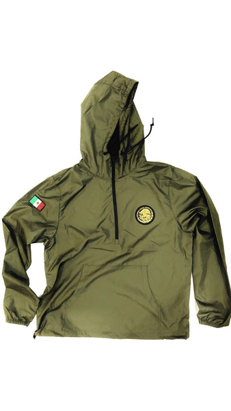 24/7 Veinticuatro/ Siete Mexico Classic Light Weight Track Jacket - Army Olive Jacket
