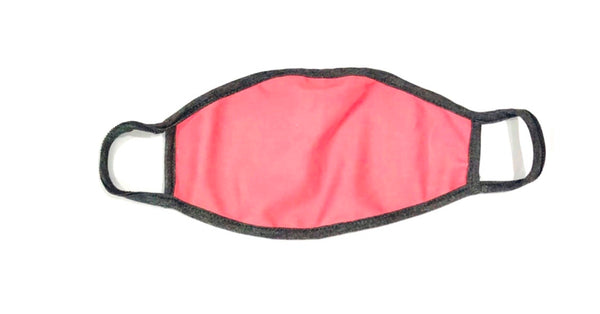 Cloth Face Mask Pastel Pink - Gray Strap -