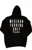 Mexican Fucking Chef  Jet Black  Premium Hoodie - Black / White
