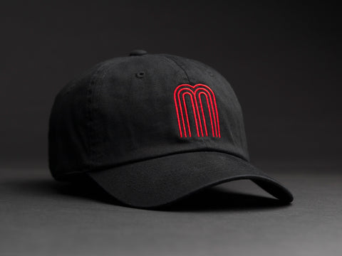 M Red Black Dad Hat