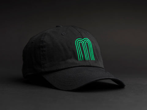 M Green Black Dad Hat