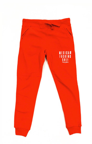 Mexican Fucking Chef Red Jogger W/ White Print