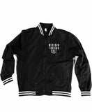 Mexican Fucking Chef Stripped Bomber Jacket - Frontal & Back Print - WHITE